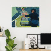 Mary Cassatt De bootpartij Impressionistische kuns Poster (Thuiskantoor)