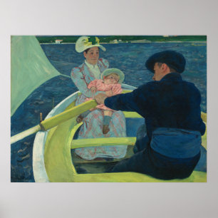 Mary Cassatt De bootpartij Impressionistische kuns Poster