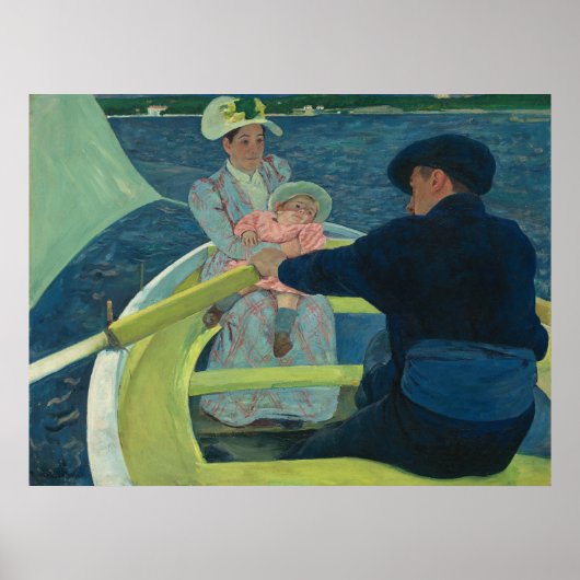 Mary Cassatt De bootpartij Impressionistische kuns Poster (Voorkant)