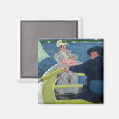 Mary Cassatt - De bootpartij Magneet (Voorkant / Achterkant)