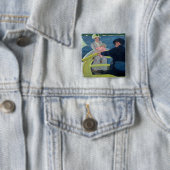 Mary Cassatt - De bootpartij Vierkante Button 5,1 Cm (In situ)