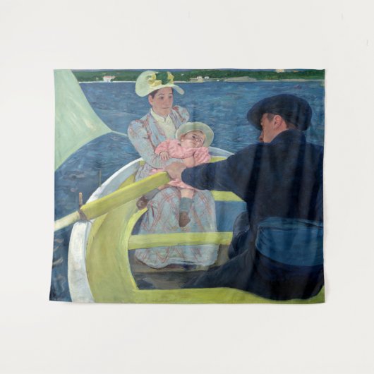 Mary Cassatt - De bootpartij Wandkleed (Voorkant (horizontaal))