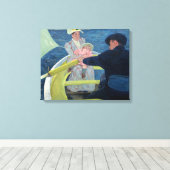 Mary Cassatt - De bootreis Canvas Afdruk (Insitu (Houten vloer))