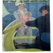Mary Cassatt - De bootreis Douchegordijn (Voorkant)
