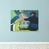 Mary Cassatt De bootreis Impressionistische Kunst Canvas Afdruk (Insitu (Houten vloer))