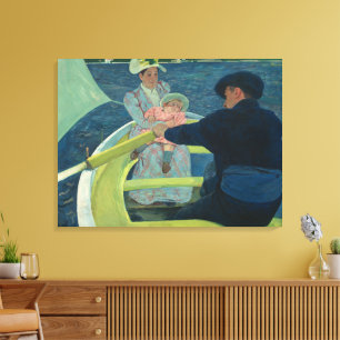 Mary Cassatt De bootreis Impressionistische Kunst Canvas Afdruk