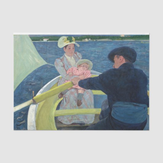 Mary Cassatt - De bootreis Tissuepapier (Voorkant)