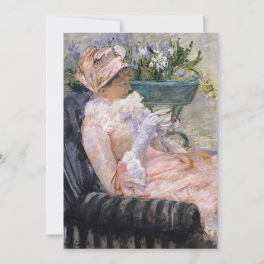 Mary Cassatt - De kop thee Bedankkaart (Voorkant)