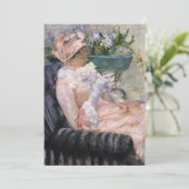 Mary Cassatt - De kop thee Bedankkaart (Staand voorkant)