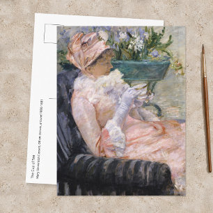 Mary Cassatt - De kop thee Briefkaart