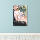 Mary Cassatt - De kop thee Canvas Afdruk (Insitu (Houten vloer))