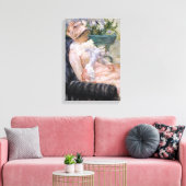 Mary Cassatt - De kop thee Canvas Afdruk (Insitu (Woonkamer))