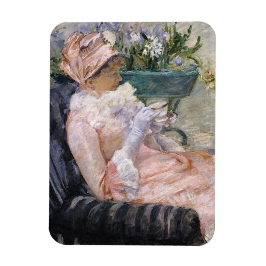Mary Cassatt - De kop thee Magneet (Verticaal)