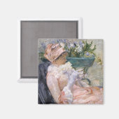 Mary Cassatt - De kop thee Magneet (Voorkant / Achterkant)