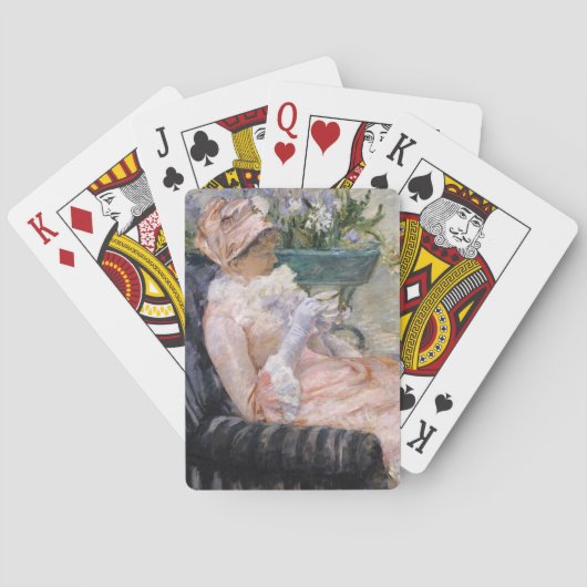 Mary Cassatt - De kop thee Pokerkaarten (Achterkant)