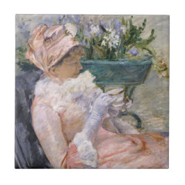 Mary Cassatt - De kop thee Tegeltje