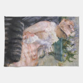 Mary Cassatt - De kop thee Theedoek (Horizontaal)