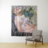 Mary Cassatt - De kop thee Wandkleed (In situ)