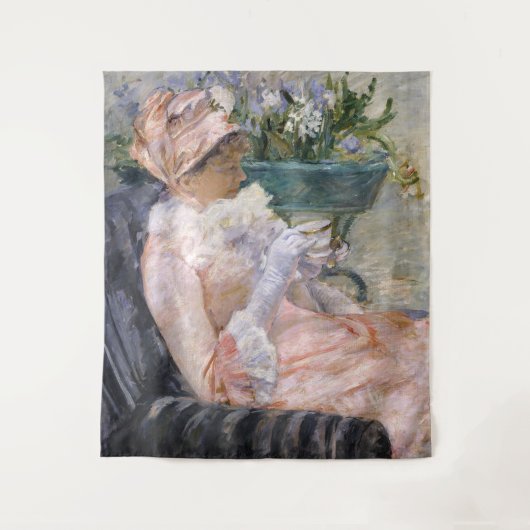 Mary Cassatt - De kop thee Wandkleed (Voorkant)
