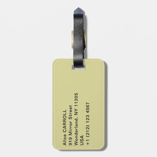 Mary Cassatt - De Loge Bagagelabel (Achterkant verticaal)