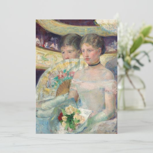 Mary Cassatt - De Loge Bedankkaart (Staand voorkant)