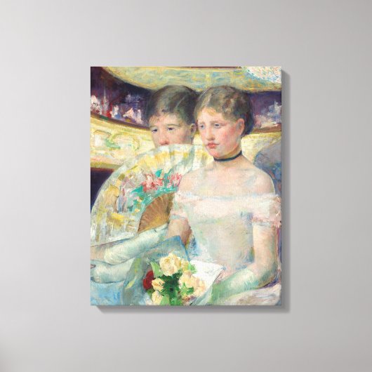 Mary Cassatt - De Loge Canvas Afdruk (Voorkant)