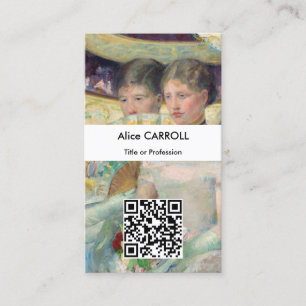 Mary Cassatt - de Loge - de QR Code Visitekaartje