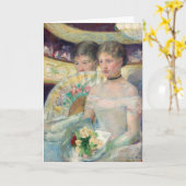 Mary Cassatt - De Loge Kaart (Gele Bloem)
