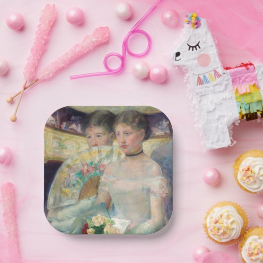 Mary Cassatt - De Loge Papieren Bordje (Feest)