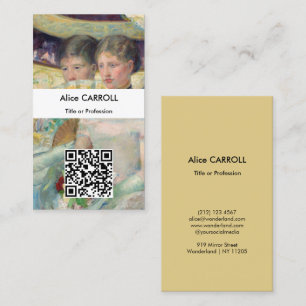 Mary Cassatt - De Loge - QR Code Visitekaartje
