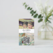Mary Cassatt - De Loge - QR Code Visitekaartje (Staand voorkant)