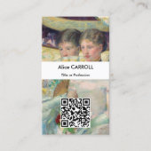 Mary Cassatt - De Loge - QR Code Visitekaartje (Voorkant)