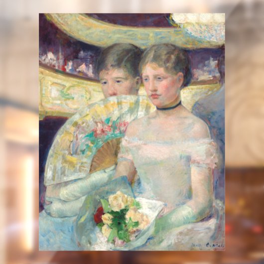 Mary Cassatt - De Loge Raamsticker (Vel 2)