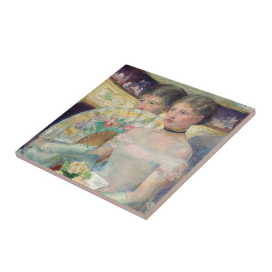 Mary Cassatt - De Loge Tegeltje (Zijkant)