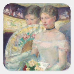 Mary Cassatt - De Loge Vierkante Sticker
