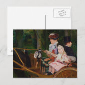 Mary Cassatt - Een vrouw en een meisje die rijden Briefkaart (Voorkant / Achterkant)