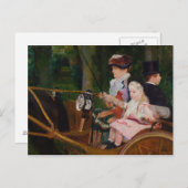 Mary Cassatt - Een vrouw en een meisje die rijden Briefkaart (Voorkant / Achterkant)