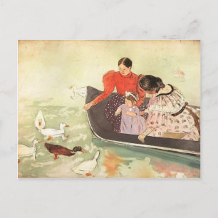 Mary Cassatt- Feeding de Eenden Briefkaart