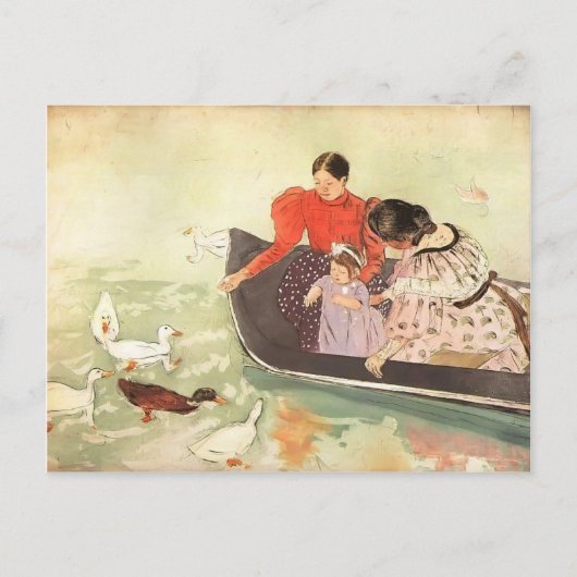Mary Cassatt- Feeding de Eenden Briefkaart (Voorkant)