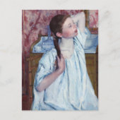 Mary Cassatt - Girl die haar haar haar haar haar h Briefkaart (Voorkant)