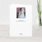 Mary Cassatt - Girl die haar haar haar haar haar h Kaart (Achterkant)