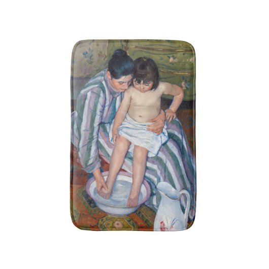 Mary Cassatt - Het bad van het kind / Het bad Badmat (Voorkant Verticaal)