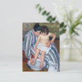 Mary Cassatt - Het bad van het kind / Het bad Briefkaart (Staand voorkant)