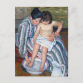 Mary Cassatt - Het bad van het kind / Het bad Briefkaart (Voorkant)