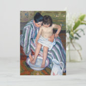 Mary Cassatt - Het bad van het kind / Het bad Kaart (Staand voorkant)