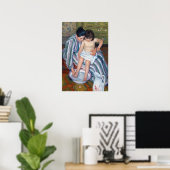 Mary Cassatt - Het bad van het kind / Het bad Poster (Thuiskantoor)