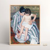 Mary Cassatt het kind badschilderijen kunst print