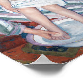 Mary Cassatt het kind badschilderijen kunst print (Hoek)