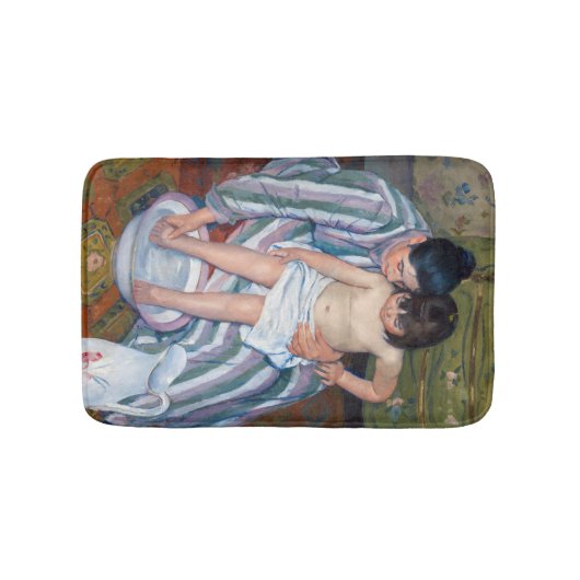 Mary Cassatt - Het kinderbad / Het bad van het kin Badmat (Voorkant)