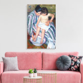 Mary Cassatt - Het kinderbad / Het bad van het kin Canvas Afdruk (Insitu (Woonkamer))